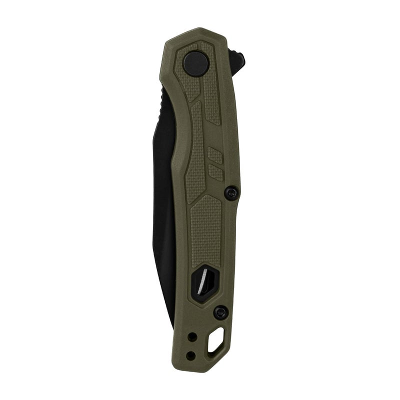 Kershaw Appa Folding Tactical Pocket Knife, Assisted Opening, 2.75 inch Blade and Olive Handle, Small, Lightweight Every Day Carry - Image 4